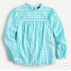 J. Crew Tie-Back Ditsy Eyelet Top – size XL - MF0225